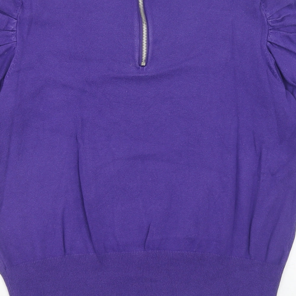 Womens UK Size 12 Debenhams Purple Pullover Jumper