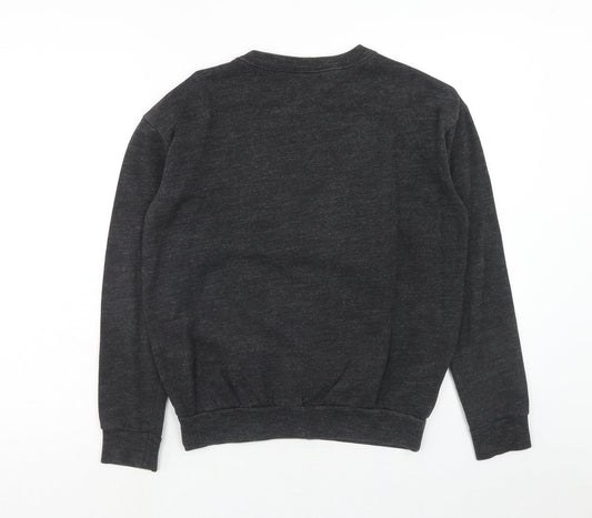 H&M Womens Grey Cotton Pullover Sweatshirt Size XS Pullover