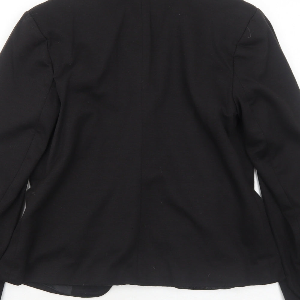 Atmosphere Womens Black Polyester Jacket Blazer Size 10 - Open