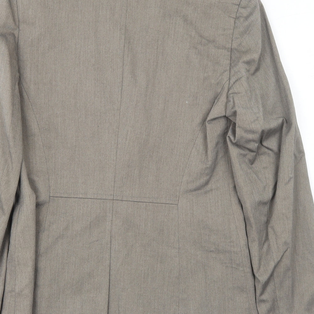 Oasis Womens Grey Polyester Jacket Suit Jacket Size 10