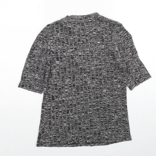 Glamorous Womens Black Round Neck Viscose Pullover Jumper Size S