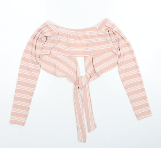 Womens UK Size 6 PRETTYLITTLETHING Pink Pullover Jumper