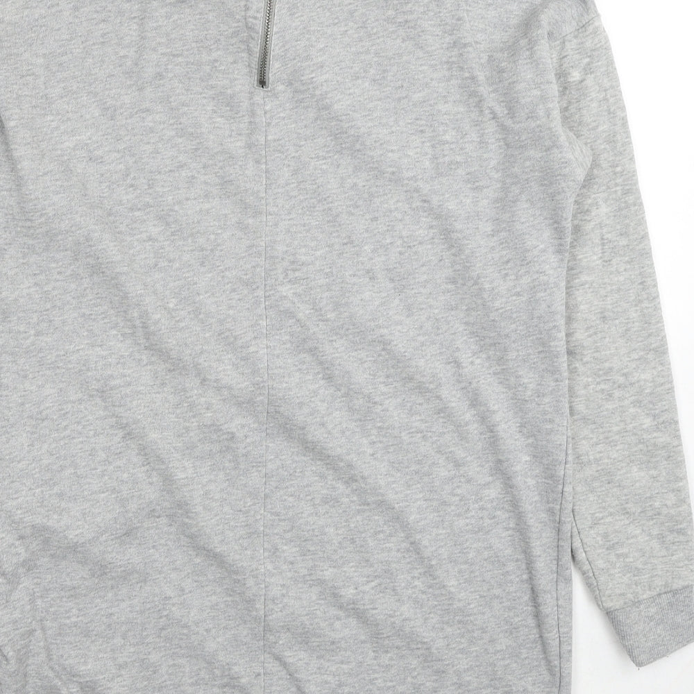 Womens UK Size S Divided by H&M Grey Pullover Sweatshirt