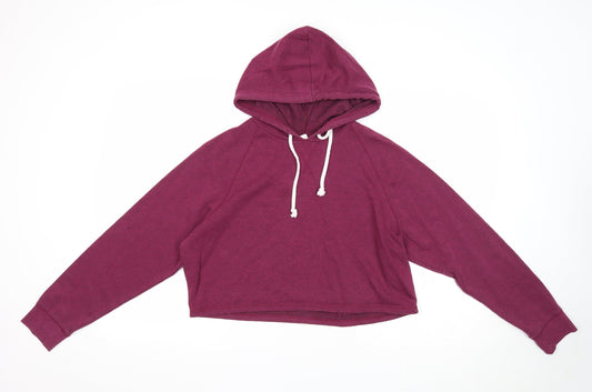 Womens UK Size M Divided Purple Pullover Hoodie
