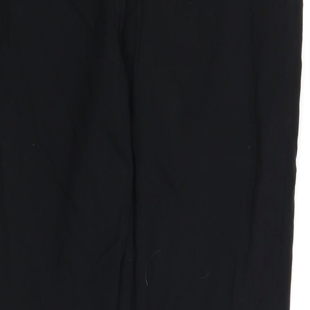 Womens UK Size 14 Marks and Spencer Regular Fit Black Trousers