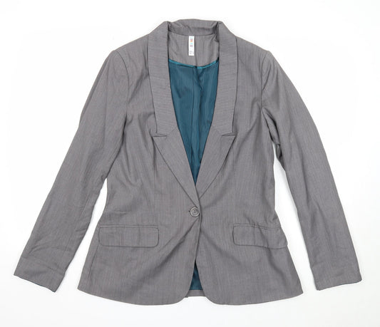 Womens UK Size 12 Denim & Co. Grey Jacket