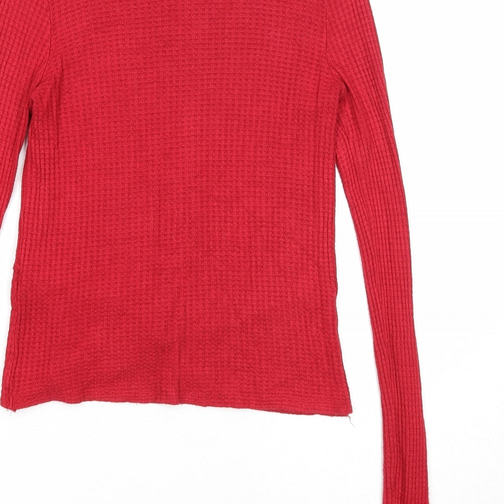 Womens UK Size 10 Topshop Red Pullover Jumper
