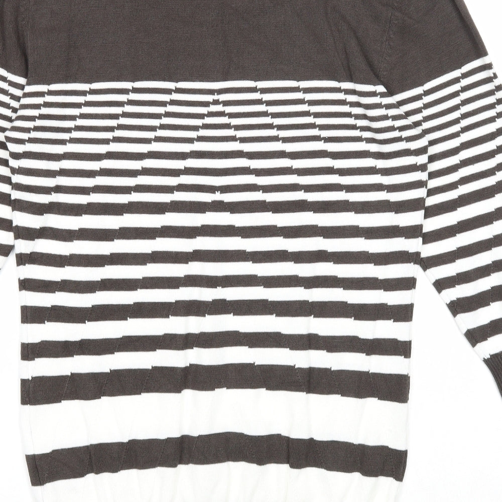 Womens UK Size S Just Elegance Grey Pullover Jumper