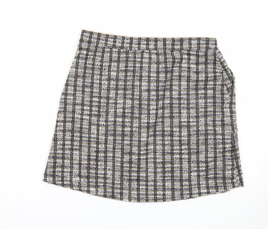 NEXT Womens Multicoloured Geometric Polyester A-Line Skirt Size 12
