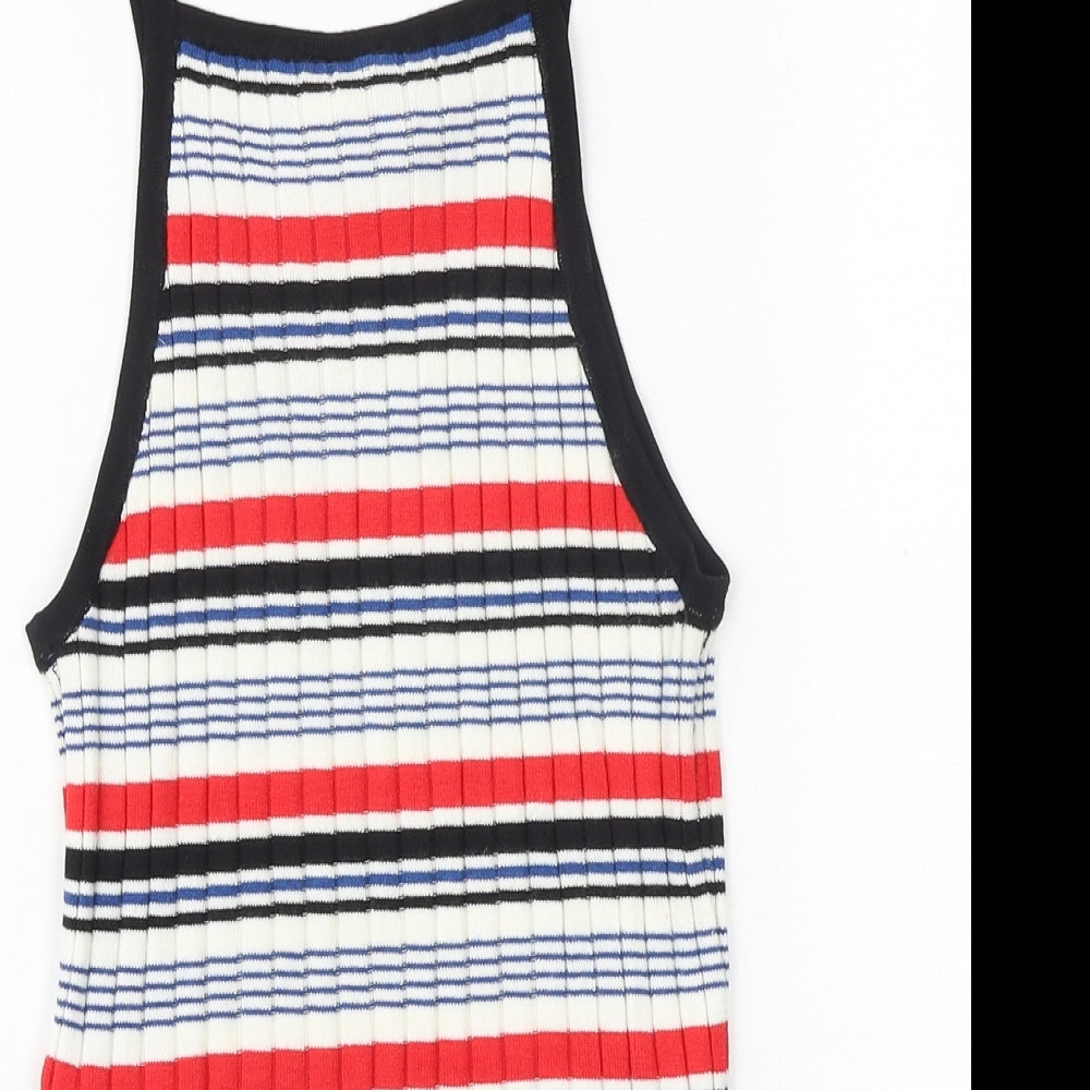 Womens UK Size XS H&M Multicoloured Basic Tank