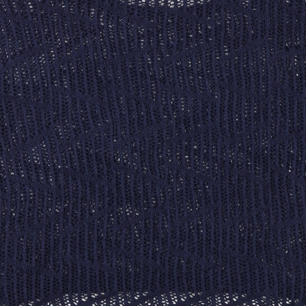 Womens UK Size M Papaya Blue Pullover Jumper