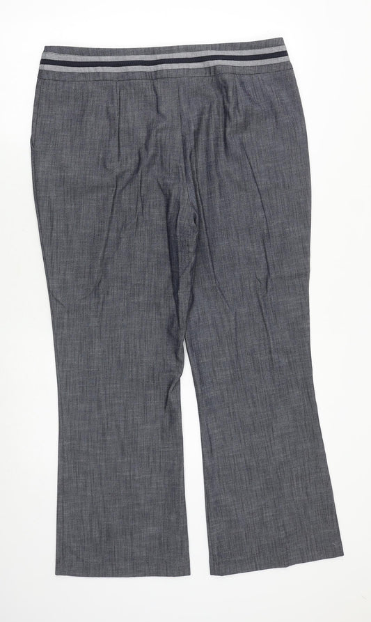 Womens UK Size 16 Marks and Spencer Regular Fit Grey Trousers