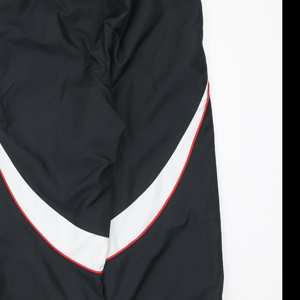 Preworn Mens Black Polyester Jogger Trousers Size XS Regular Drawstring