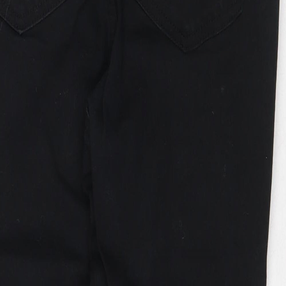 Very Womens Black Cotton Skinny Jeans Size 8 Regular Zip