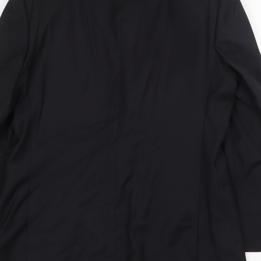 Mens UK Size 40 Red Herring Regular Black Suit Jacket