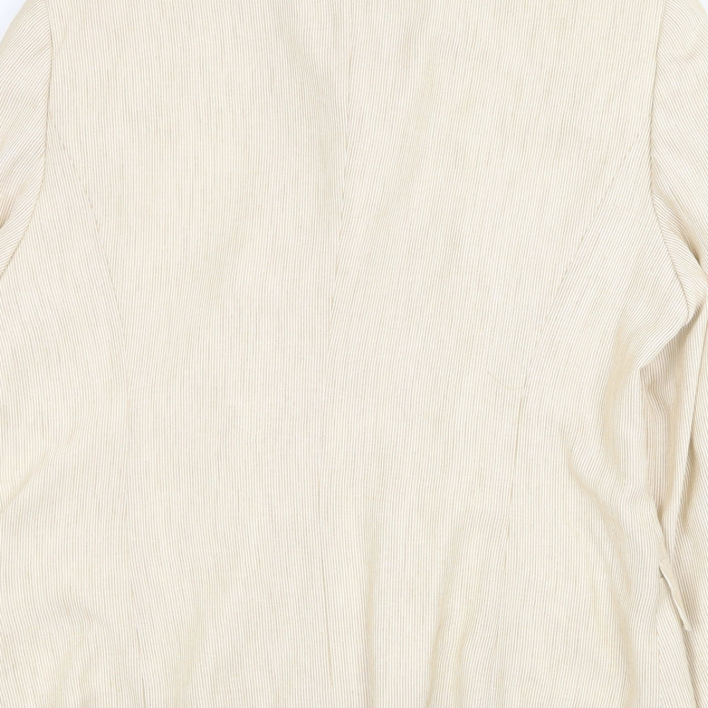 Womens UK Size 16 Preworn Beige Jacket