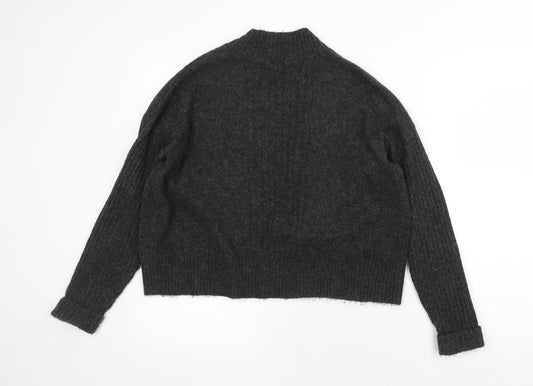 Womens UK Size S Miss Selfridge Grey Cardigan Jumper