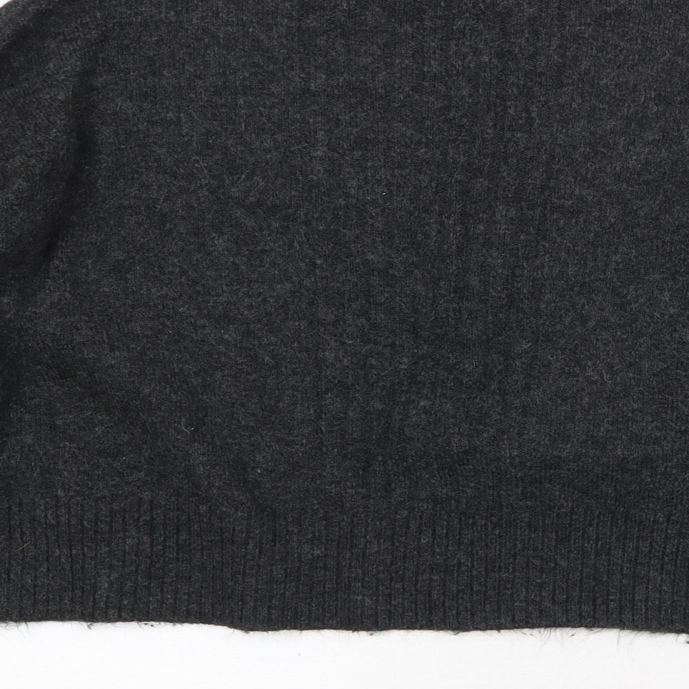 Womens UK Size S Miss Selfridge Grey Cardigan Jumper