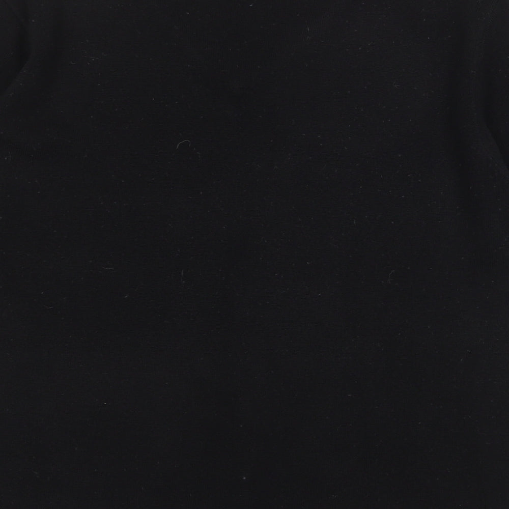 Womens UK Size XL Happit Black Basic T-Shirt