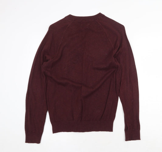 Mens UK Size M H&M Red Pullover Jumper