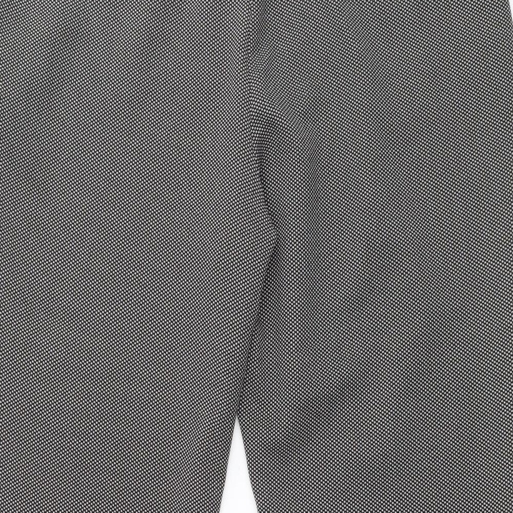Womens UK Size 16 Dorothy Perkins Regular Fit Chino Black Trousers