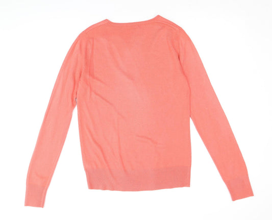 Womens UK Size 12 Essentials Pink Pullover Jumper