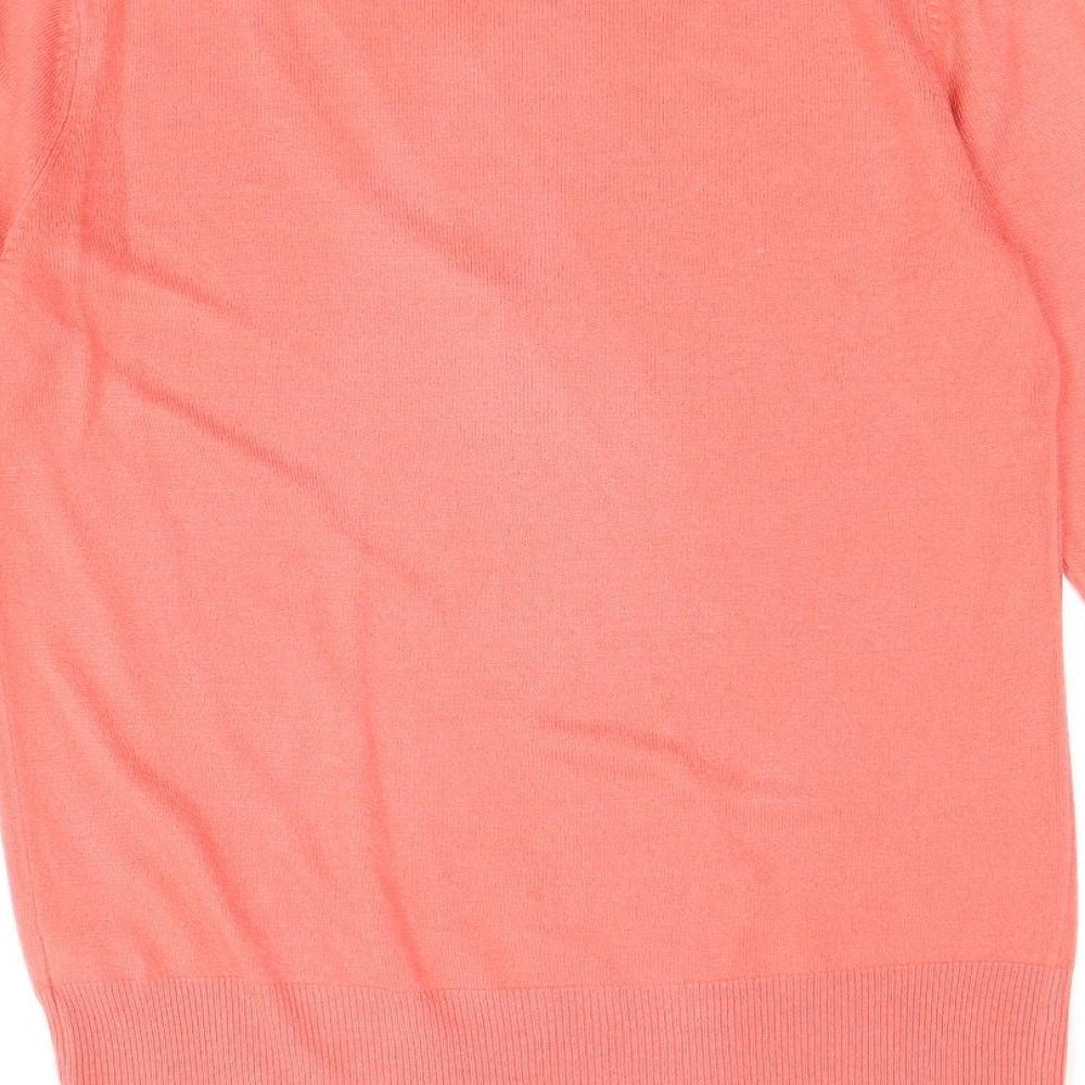 Womens UK Size 12 Essentials Pink Pullover Jumper