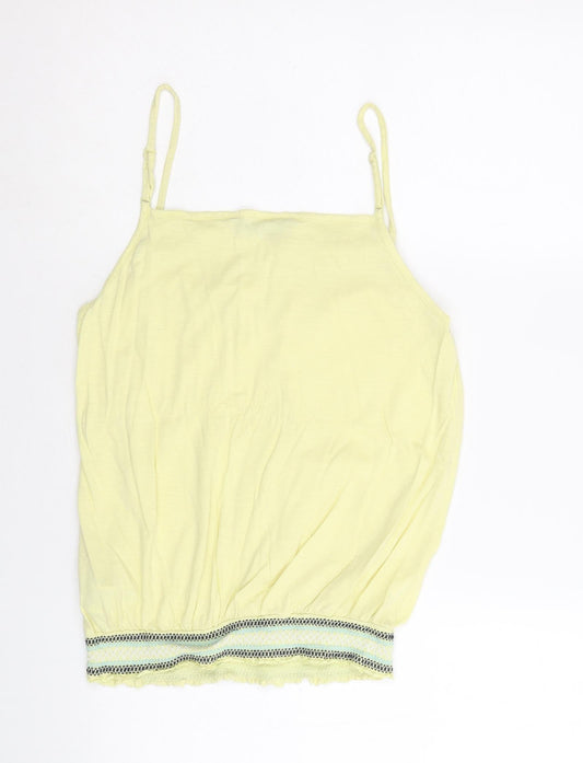 Womens UK Size 14 Debenhams Yellow Camisole Tank