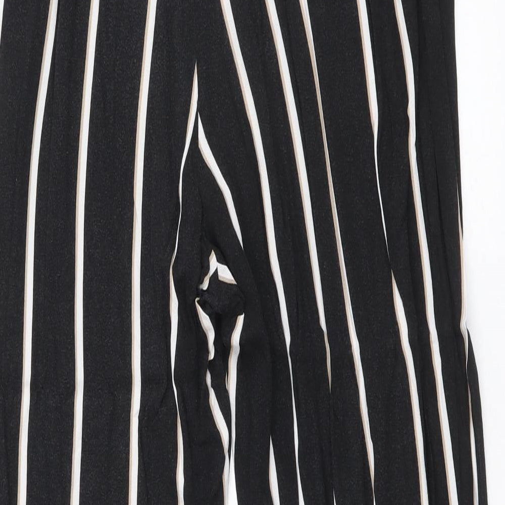 Womens UK Size 8 H&M Regular Fit Black Trousers