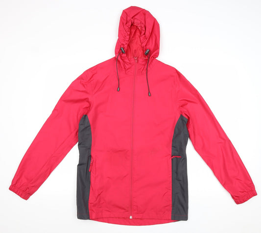 Womens UK Size 8 Crane Pink Windbreaker Coat