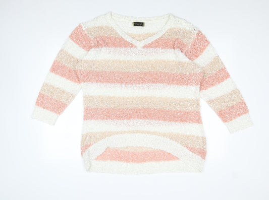 Womens UK Size XL Originals Knitwear Pink Pullover Jumper