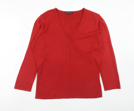 Womens UK Size XL Debbie Morgan Red Pullover Jumper