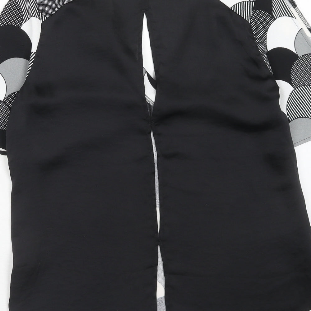 Womens UK Size 8 NEXT Black Basic Blouse