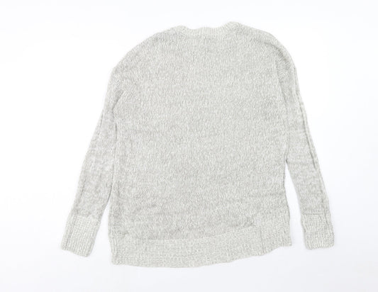Womens UK Size M New Look Grey Pullover Jumper