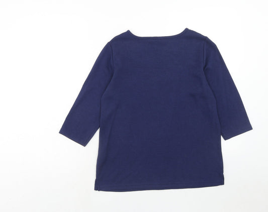 Womens UK Size 12 Bonmarché Blue Pullover Jumper