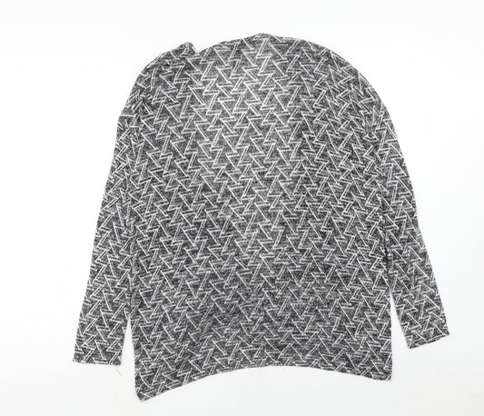 Womens UK Size M H&M Grey Cardigan Jumper