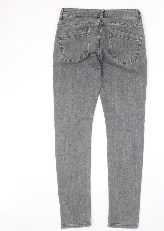 Mens UK Size 32 in Denim & Co. Extra-Slim Fit Skinny Grey Jeans