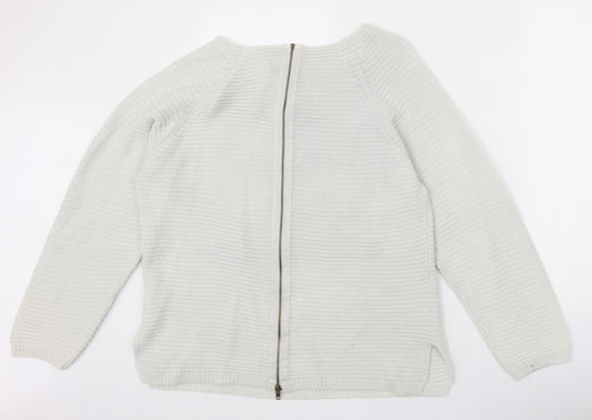 Intuition Womens Ivory Scoop Neck Acrylic Pullover Jumper Size 16 - Size 16/18