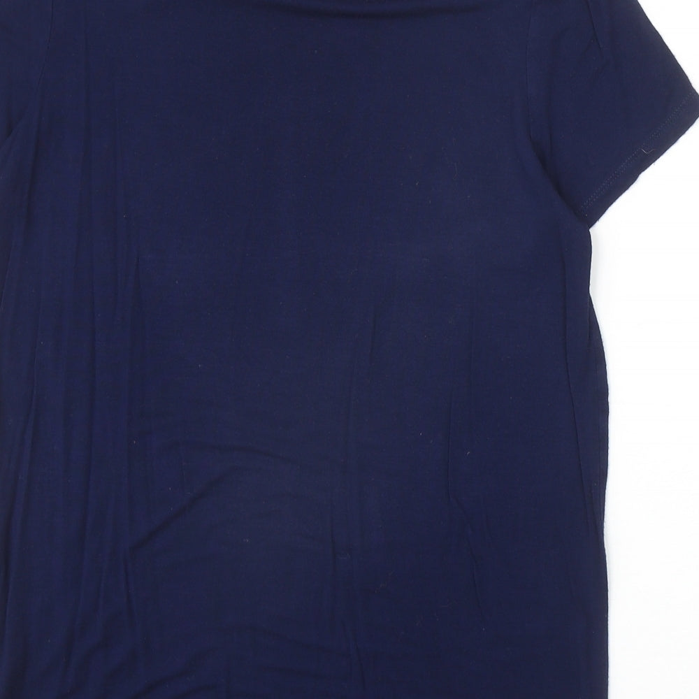 Womens UK Size 10 Dorothy Perkins Blue Basic T-Shirt