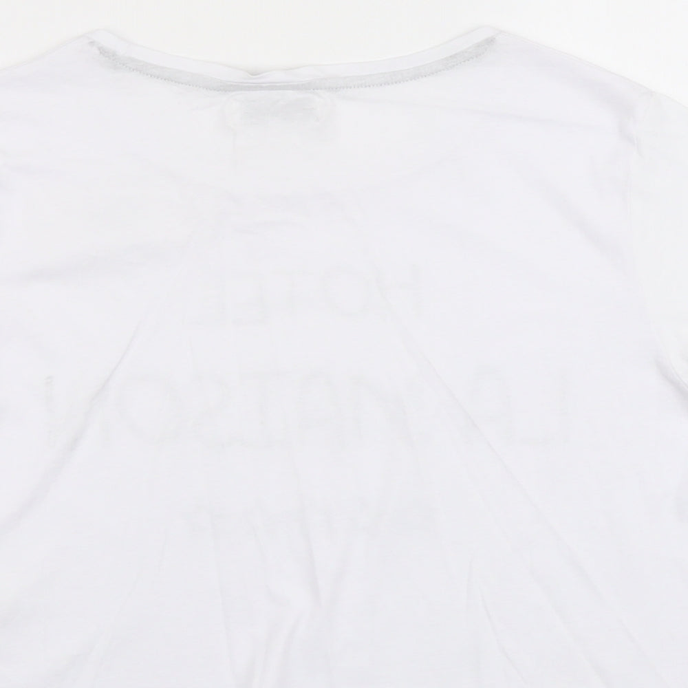 Womens UK Size L Brave Soul White Basic T-Shirt