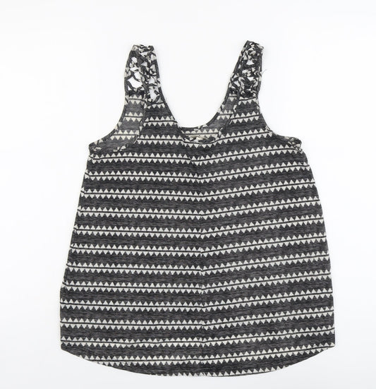 Womens UK Size S H&M Black Basic Tank