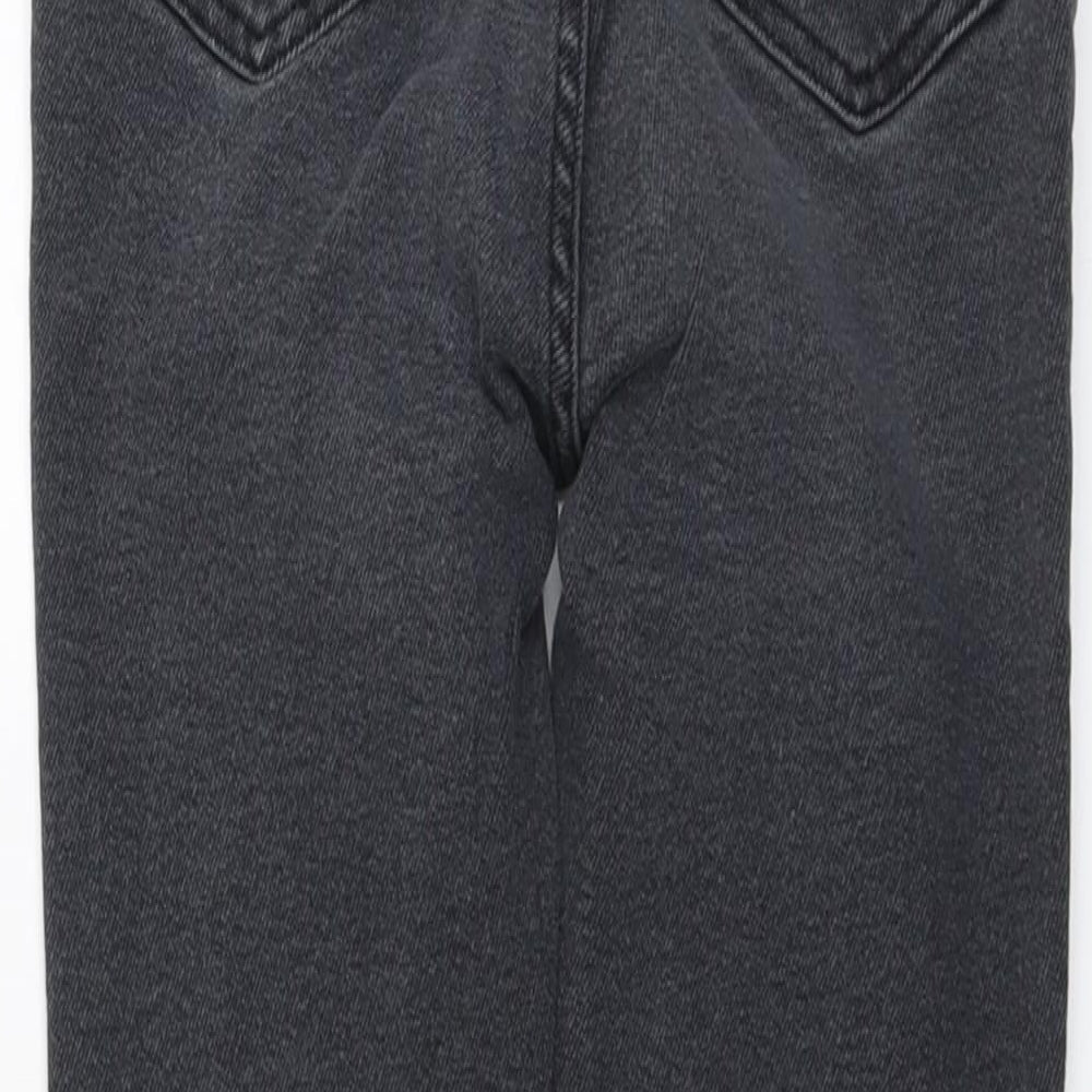 New Look Womens Grey Cotton Skinny Jeans Size 8 L27 in Regular Button
