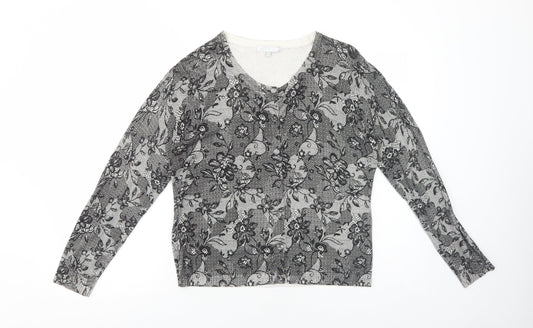 Womens UK Size 16 Lakeland Black Cardigan Jumper