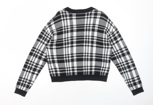 Womens UK Size M H&M Black Pullover Jumper