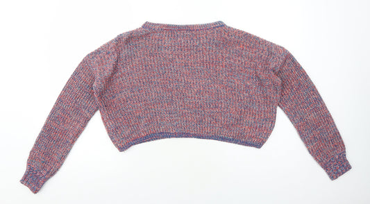 Womens UK Size S Sparkle & Fade Multicoloured Pullover Jumper