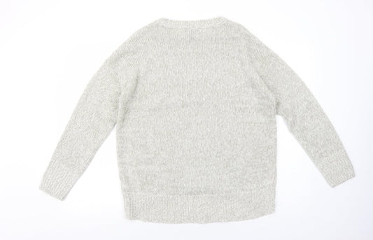 Womens UK Size M New Look Grey Pullover Jumper