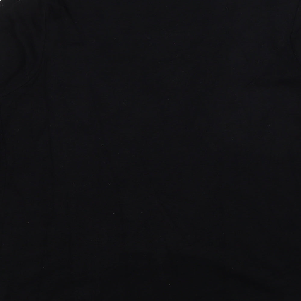 Just Elegance Womens Black V-Neck Striped Viscose Pullover Jumper Size 14 - Twin Set