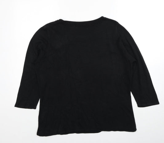Womens UK Size 20 Berkertex Black Pullover Jumper