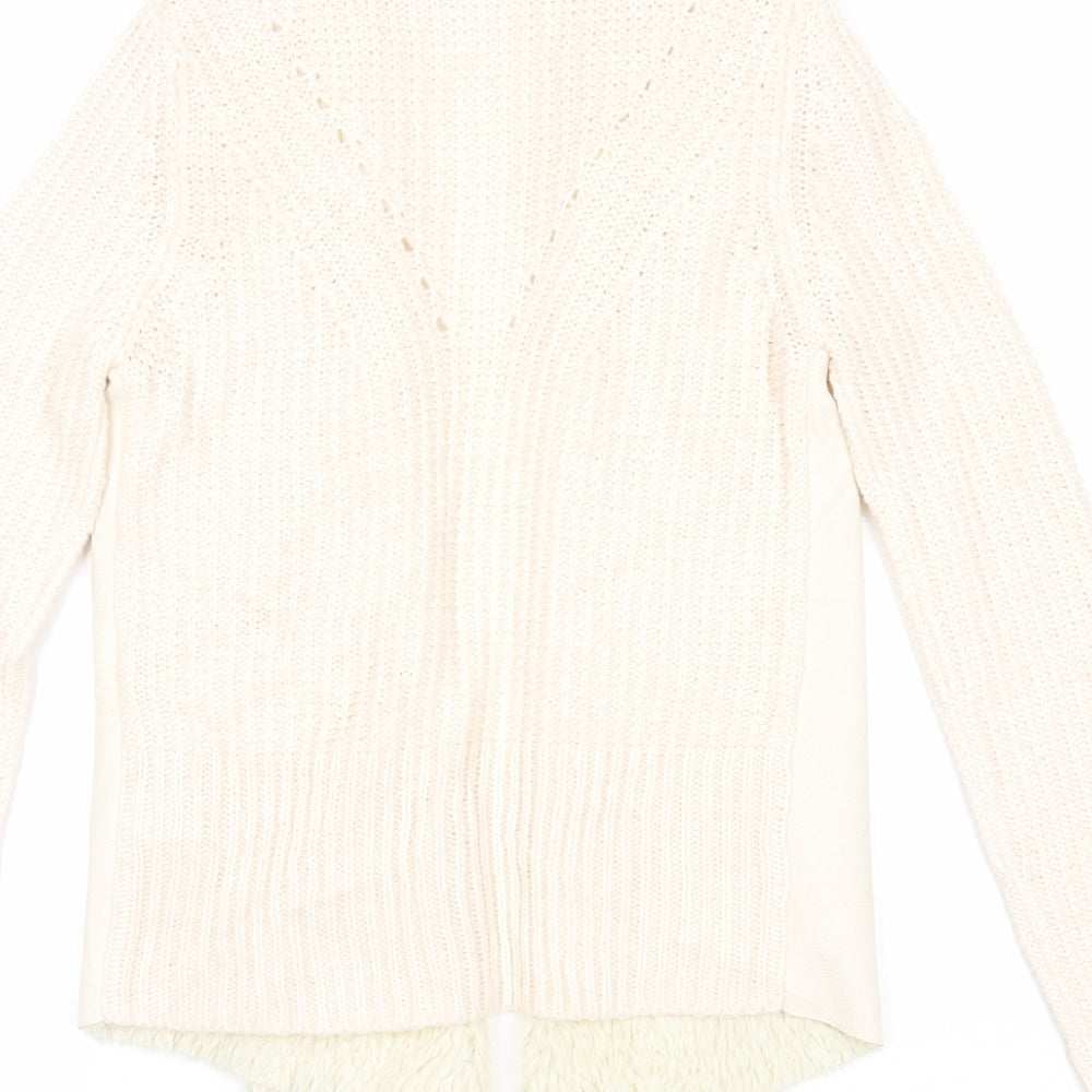 Womens UK Size S Marks and Spencer Ivory Cardigan Jumper