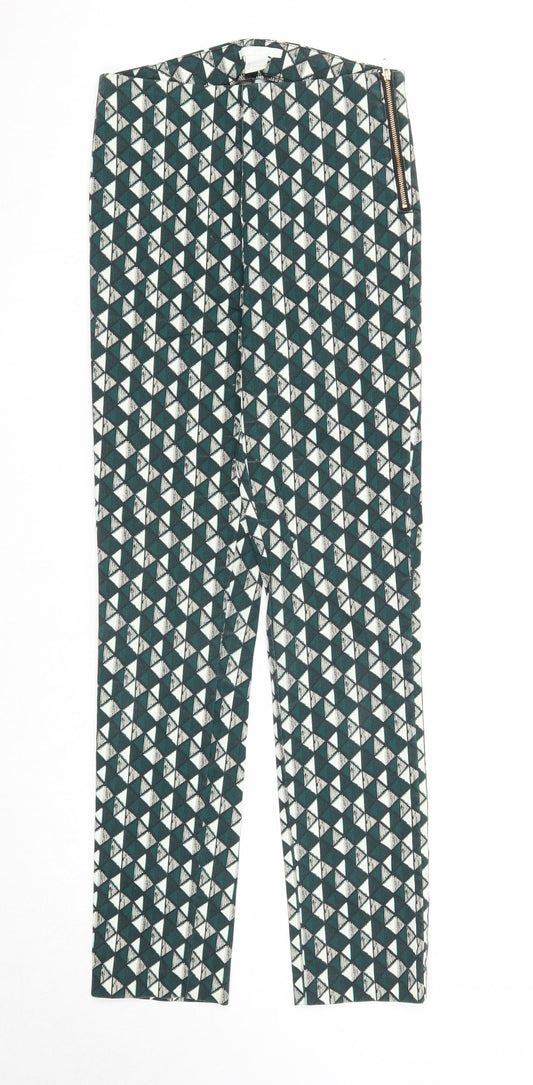 Womens UK Size 6 H&M Regular Fit Green Trousers